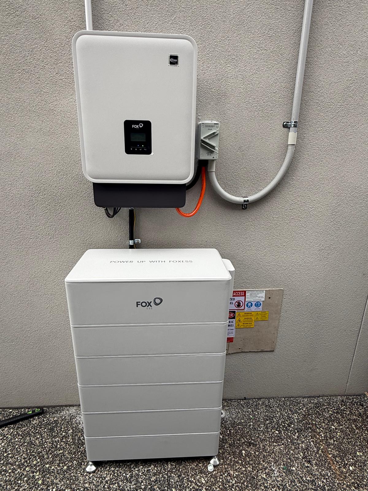 Aussie Energreen solar and battery installation