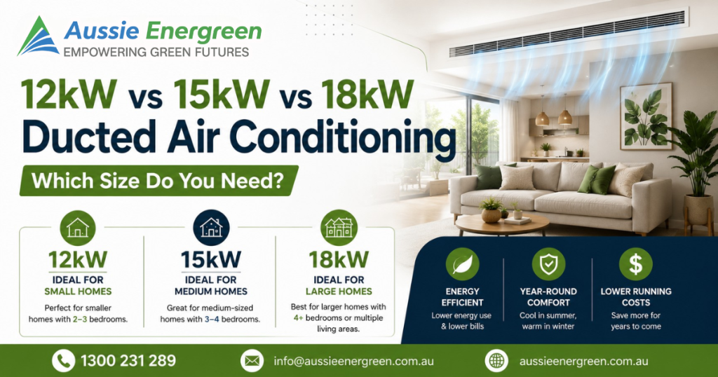12kW vs 15kW vs 18kW Ducted Air Conditioning