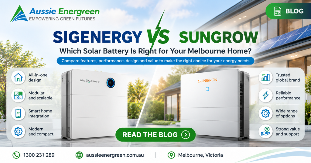 Sigenergy vs Sungrow Solar Battery Melbourne